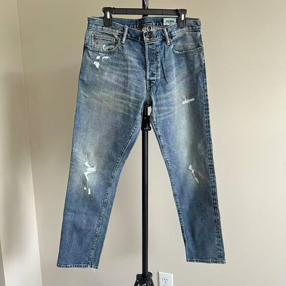 NWOT Todd Snyder New York Selvedge Denim Blue Jeans Relaxed Fit *Mens 32x34